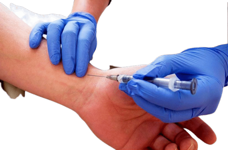 Taller de extracción de sangre arterial